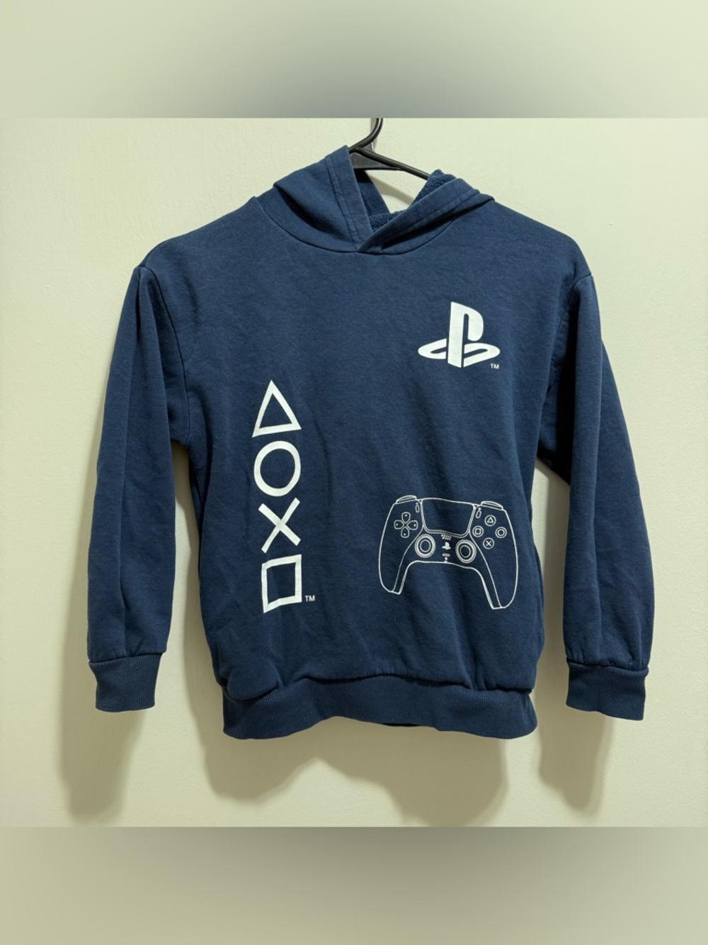 PlayStation Youth Boys Navy Graphic Long Sleeve Hoodie Sweatshirts 8